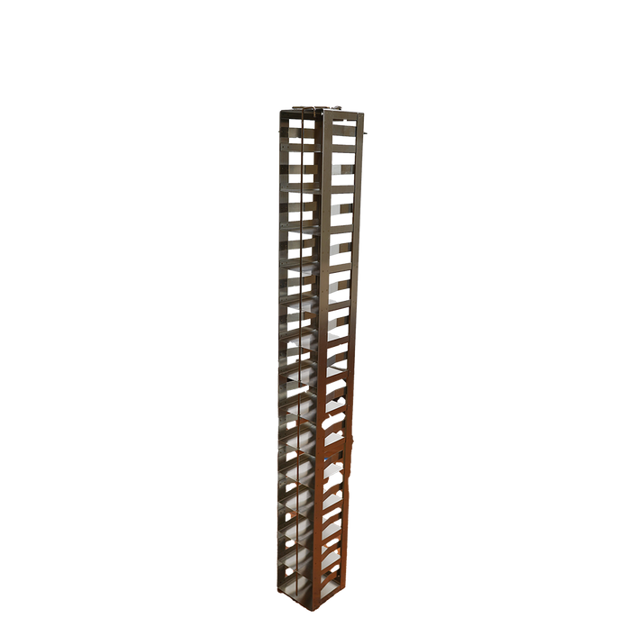 MCF-14-2-S - Vertical Rack for Mini 2" Boxes with Spring Lock, Holds 14 Boxes