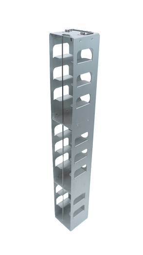 MCFA-11-2 - Aluminum Vertical Rack for Mini 2" Boxes, Holds 11 Boxes