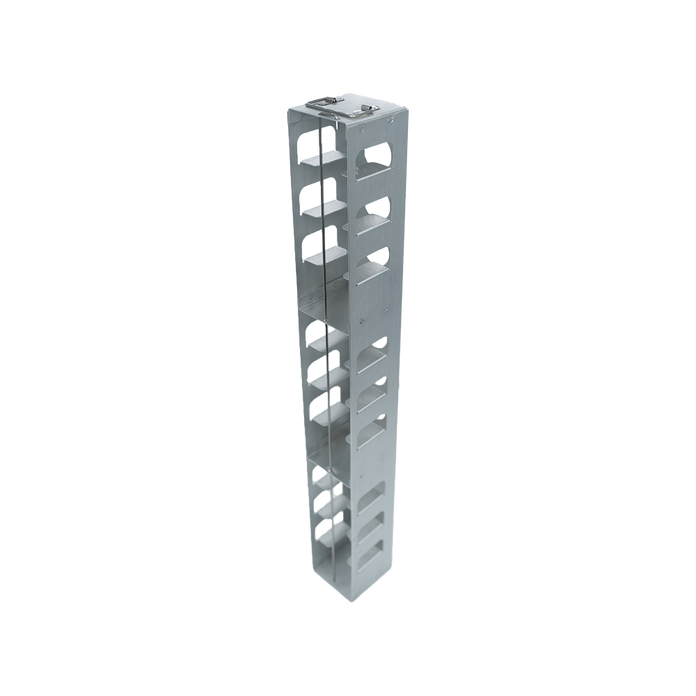 MCFA-12-2 - Aluminum Vertical Rack for Mini 2" Boxes, Holds 12 Boxes
