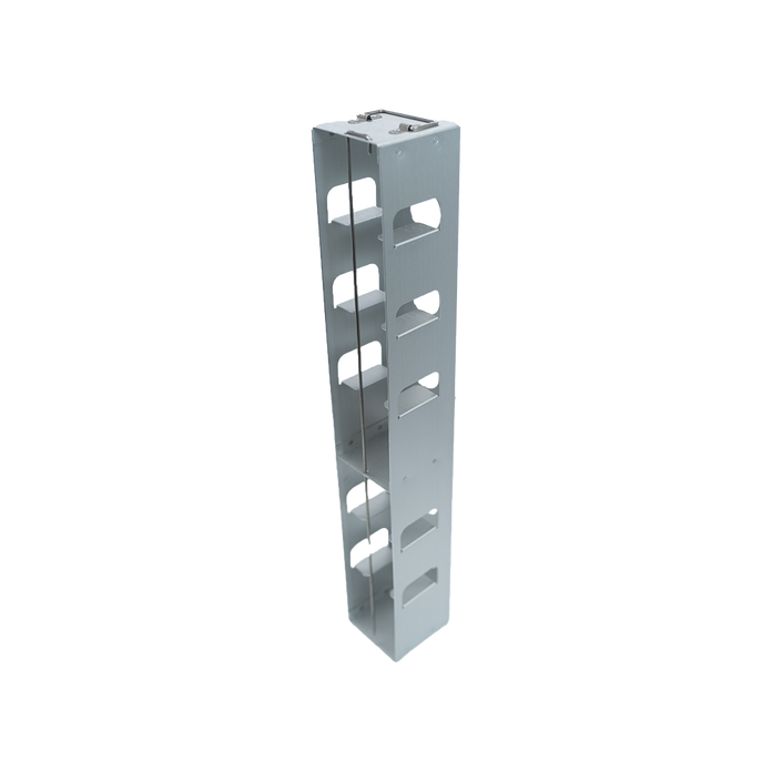 MCFA-7-3 - Aluminum Vertical Rack for Mini 3" Boxes, Holds 7 Boxes