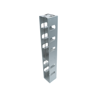 Crystal Industries - MCFA-7-3 - Aluminum Vertical Rack for Mini 3" Boxes, Holds 7 Boxes