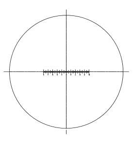 Motic Instruments - 1101001402951 - Graduated Linear Line and Plain Cross Hair
