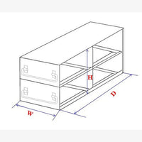 Crystal Industries - UFDS-25 - Upright Freezer Drawer Rack for 25-Place Slide Boxes