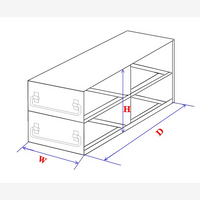 Crystal Industries - UFD-343 - Upright Freezer Drawer Rack for 3" Boxes, 3x4 Configuration