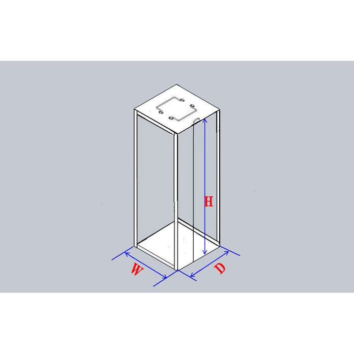 Crystal Industries - CF-13-2-W-81 - Vertical Rack with 13 2" Boxes with 81 Cell Dividers