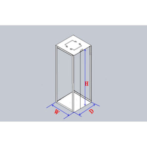 MCF-6-2 - Vertical Rack for Mini 2" Boxes, Holds 6 Boxes