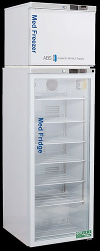 American Biotech Supply - PH-ABT-HC-RFC12G - 12 Cu. Ft. Pharmacy Refrigerator and Freezer Combination with Glass Door