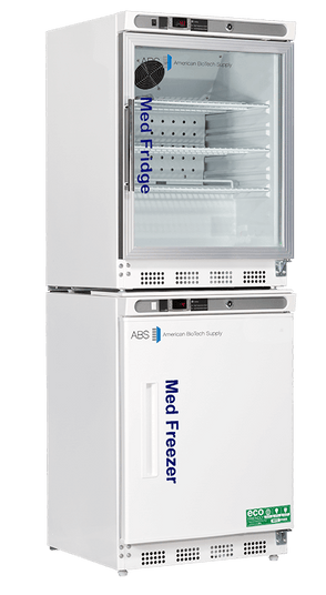 American Biotech Supply - PH-ABT-HC-RFC9G - 9 Cu. Ft. Pharmacy Refrigerator and Freezer Combination with Glass Door