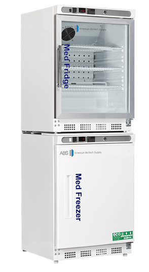American Biotech Supply - PH-ABT-HC-RFC9G - 9 Cu. Ft. Pharmacy Refrigerator and Freezer Combination with Glass Door