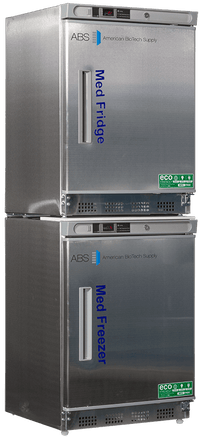 American Biotech Supply - PH-ABT-HC-RFC9SS - 9 Cu. Ft.Pharmacy Stainless Steel Refrigerator and Freezer Combination