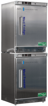 American Biotech Supply - PH-ABT-HC-RFC9SS - 9 Cu. Ft.Pharmacy Stainless Steel Refrigerator and Freezer Combination