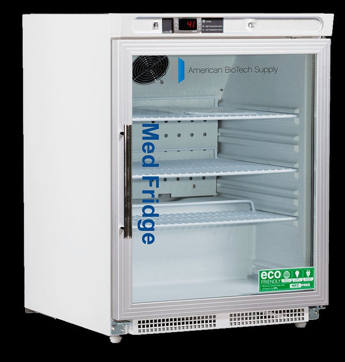American Biotech Supply - PH-ABT-HC-UCBI-0404G-ADA - 4.6 Cu. Ft. Pharmacy Undercounter Built-In Refrigerator, ADA