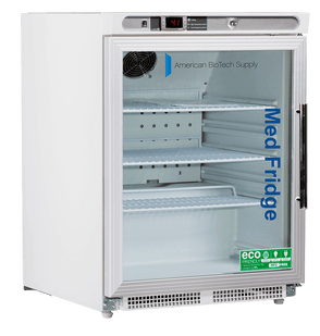 American Biotech Supply - PH-ABT-HC-UCBI-0404G-ADA-LH - 4.6 Cu. Ft. Pharmacy Undercounter Built-In Refrigerator, ADA-Left Hinged