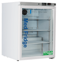 American Biotech Supply - PH-ABT-HC-UCFS-0104G - 1 Cu. Ft. Pharmacy Countertop Freestanding Refrigerator with Glass Door