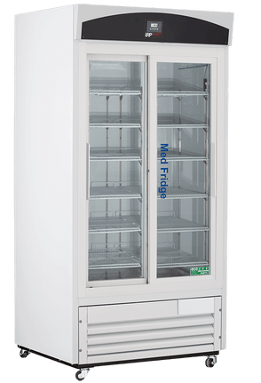 Lab Research Products (LRP) - PH-LRP-HC-33G - 33 Cu. Ft. Plus Series Pharmacy/Vaccine Sliding Glass Door Refrigerator