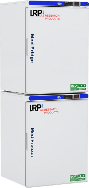 Lab Research Products (LRP) - PH-LRP-HC-RFC1020 - 10 Cu. Ft. Pharmacy Refrigerator & Freezer (-20°C Operation) Solid Door Combination