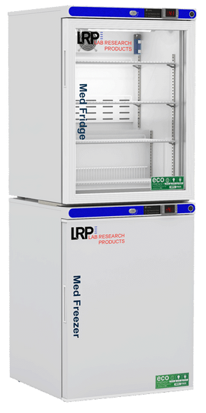 Lab Research Products (LRP) - PH-LRP-HC-RFC1020G - 10 Cu. Ft. Pharmacy Refrigerator & Freezer (-20°C Operation) Combination, with Glass Door Refrigerator
