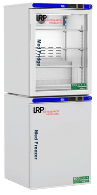 Lab Research Products - PH-LRP-HC-RFC1020G - 10 Cu. Ft. Pharmacy Refrigerator & Freezer (-20°C Operation) Combination, with Glass Door Refrigerator