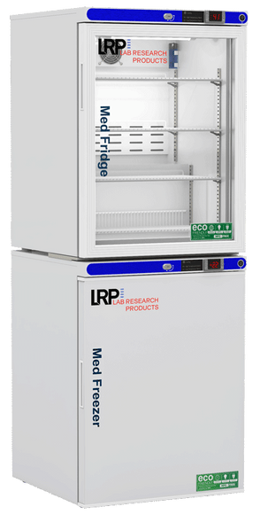 Lab Research Products - PH-LRP-HC-RFC1030G - 10 Cu. Ft. Pharmacy Refrigerator & Freezer (-30°C Operation) Combination, with Glass Door Refrigerator