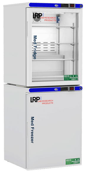 Lab Research Products (LRP) - PH-LRP-HC-RFC1030G - 10 Cu. Ft. Pharmacy Refrigerator & Freezer (-30°C Operation) Combination, with Glass Door Refrigerator