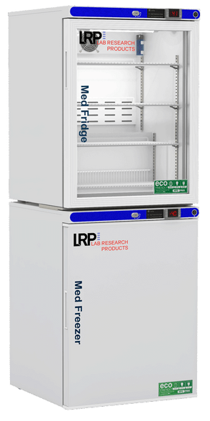 Lab Research Products - PH-LRP-HC-RFC1040G - 10 Cu. Ft. Pharmacy Refrigerator & Freezer (-40°C Operation) Combination, with Glass Door Refrigerator