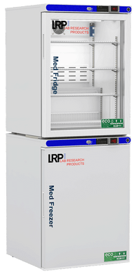 Lab Research Products - PH-LRP-HC-RFC1040G - 10 Cu. Ft. Pharmacy Refrigerator & Freezer (-40°C Operation) Combination, with Glass Door Refrigerator