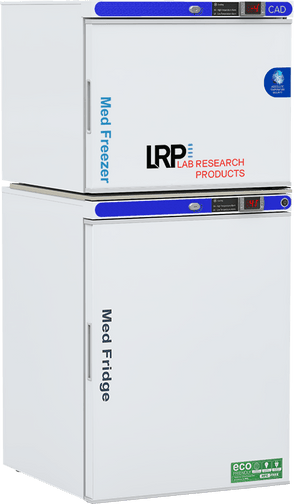 Lab Research Products (LRP) - PH-LRP-HC-RFC7SA-CAD - 7 Cu. Ft. Pharmacy Refrigerator & Controlled Auto Defrost Freezer Solid Door Combination