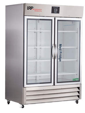Lab Research Products (LRP) - PH-LRP-HC-SSP-49G - 49 Cu. Ft. Plus Series Glass Door Stainless Steel Pharmacy Refrigerator