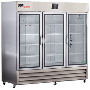 Lab Research Products (LRP) - PH-LRP-HC-SSP-72G - 72 Cu. Ft. Plus Series Glass Door Stainless Steel Pharmacy Refrigerator