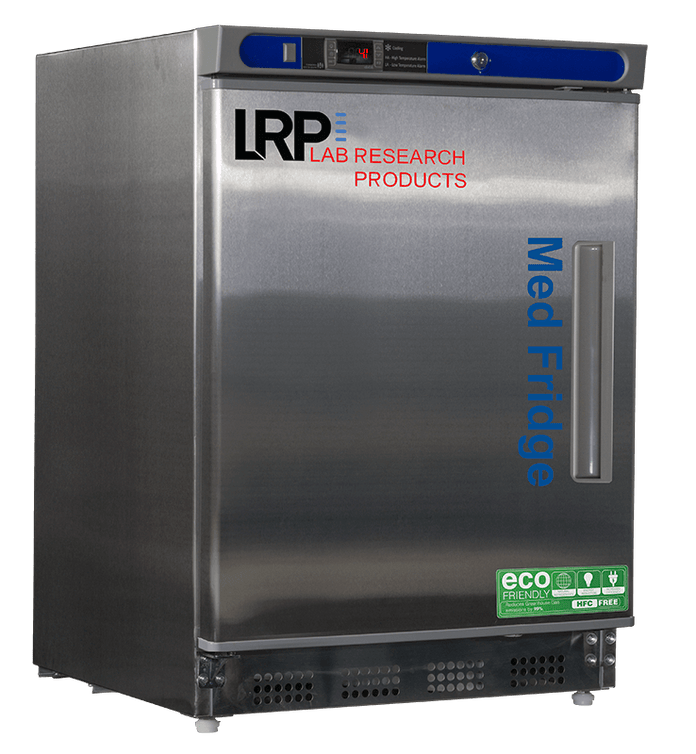 Lab Research Products - PH-LRP-HC-UCBI-0404SS-LH - 4.5 Cu. Ft. Plus Series Pharmacy/Vaccine Undercounter Refrigerator, Built-In, Left Hinged