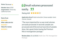 PRO Scientific - PK-01200P - Premium Micro-Homogenizing Package, 0.5ml-10ml Tubes