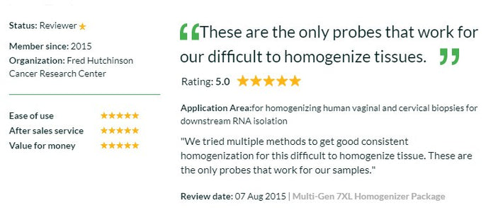 PRO Scientific - PK-01200PMGXL - Multi-Sample Homogenizing Package, 1.5ml-16ml Tubes