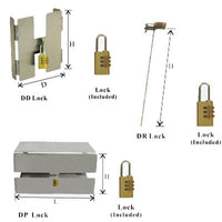 DD - Security Lock Devices for Upright Freezer Drawer Racks