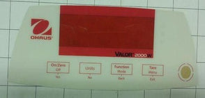 Ohaus - 30089583 - Function Label Front EN V22XW
