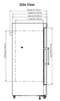 Laboratory Equipment Company - LEC-F2430 - Upright -30ºC BioMedical Freezer