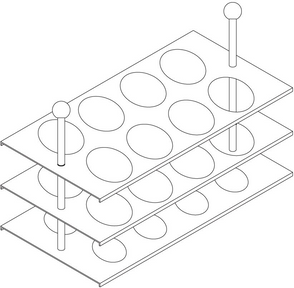 Being - P19500 - Rack for Tubes Φ31mm x 5