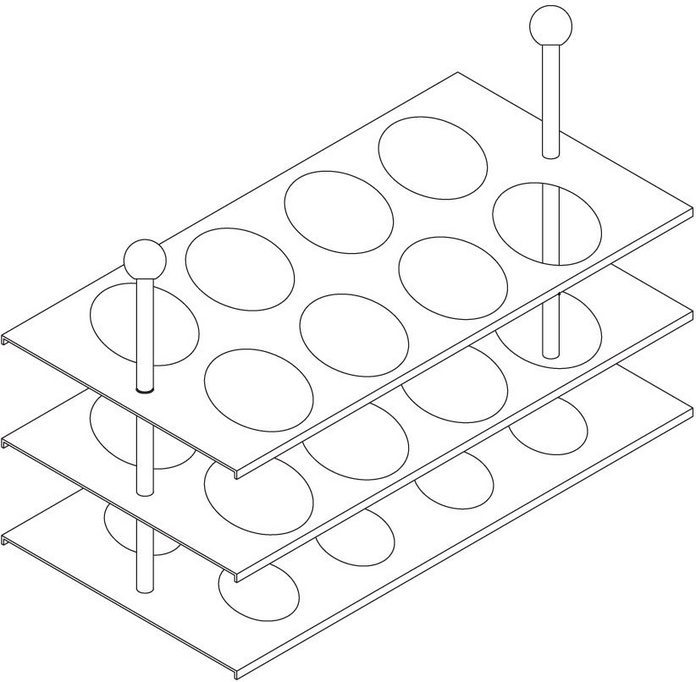 Being - P19500 - Rack for Tubes Φ31mm x 5