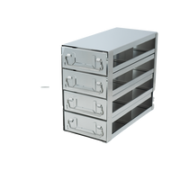 Crystal Industries - UFD-242 - Upright Freezer Drawer Rack for 2" Boxes, 2x4 Configuration