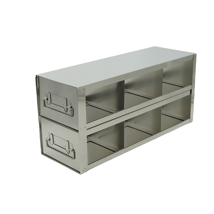 Crystal Industries - UFD-32-L375 - Upright Freezer Drawer Rack for Large 3.75" Boxes, 3x2 Configuration