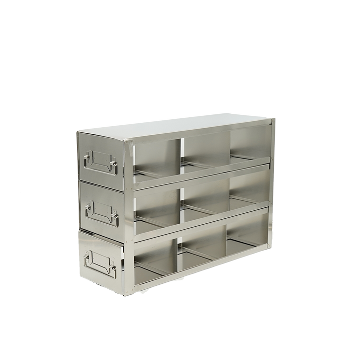 Crystal Industries - UFD-33-L375 - Upright Freezer Drawer Rack for Large 3.75" Boxes, 3x3 Configuration