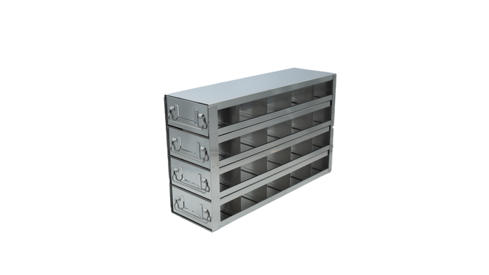 Crystal Industries - UFD-54-375 - Upright Freezer Drawer Rack for Large 3.75" Boxes, 5x4 Configuration