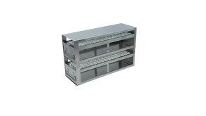Crystal Industries - UFD-T10-2 - Upright Freezer Rack with 2 Drawers for 8ml, 8.5ml, 10ml Tubes