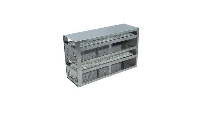 Crystal Industries - UFD-T10-2 - Upright Freezer Rack with 2 Drawers for 8ml, 8.5ml, 10ml Tubes