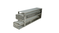 Crystal Industries - UFD-10 - Upright Freezer Rack with Drawer for 8ml, 8.5ml, 10ml Tubes