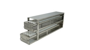 Crystal Industries - UFD-LT10-2 - Upright Freezer Rack with 2 Drawers for 8ml, 8.5ml, 10ml Tubes