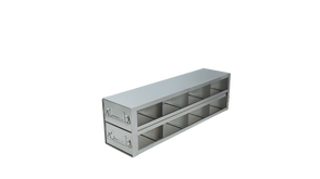UFD-423 - Upright Freezer Drawer Rack for 3" Boxes, 4x2 Configuration