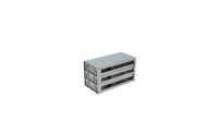 Crystal Industries - UFDDP-33 - Upright Freezer Drawer Rack for 96-Deep-Well Microtiter Plates, 3x3 Configuration