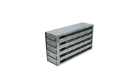 Crystal Industries - UFDDP-55 - Upright Freezer Drawer Rack for 96-Deep-Well Microtiter Plates, 5x5 Configuration