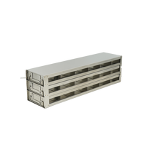 Crystal Industries - UFDDP-63 - Upright Freezer Drawer Rack for 96-Deep-Well Microtiter Plates, 6x3 Configuration