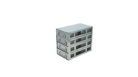 Crystal Industries - UFDHT-24 - Upright Freezer Drawer Rack for 100-Cell Hinged Plastic Boxes, 2x4 Configuration